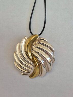 Vintage Taxco Mexican Sterling Silver Modernist Brooch Pendant Combo TP-121